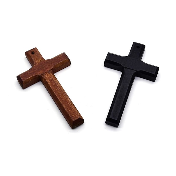 5 st Träkors Hänge Hushålls Charm Ornament Dekorations Tillbehör