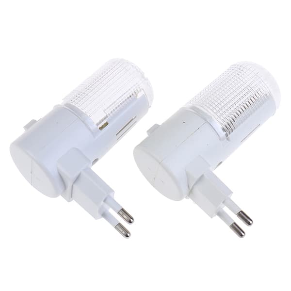 2-pak LED natlys til væg og hjem i hvid WhitBT White one size