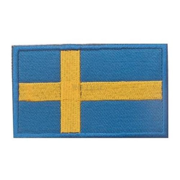 2-pakkaus - Kangasmerkki Ruotsi - Ruotsin lippu 6