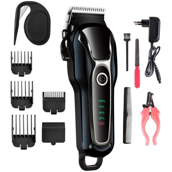 Professional Dog Clipper, Cordless Electric Long Hair Dog Clipper Kit, Pet Grooming Kit