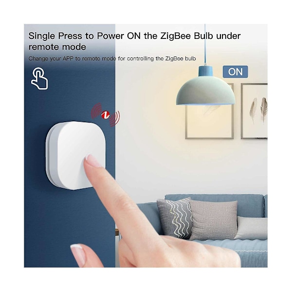 Tuya Zigbee Smart Button Switch Trådlös Fjärrkontroll Multi-scen Länk Switch Batteridriven