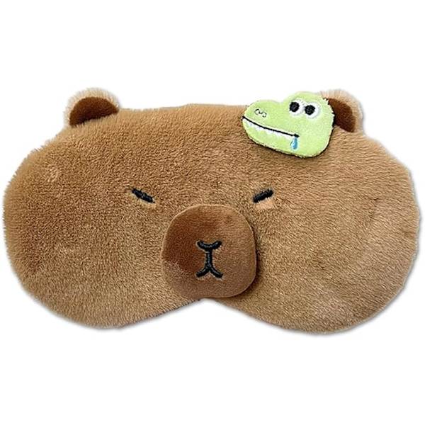 2-pack Söta Ögonmasker för Sömn med Justerbar Rem för Sömn Plysch Ögon Skugga Mjuk Lätt Ögonmask
