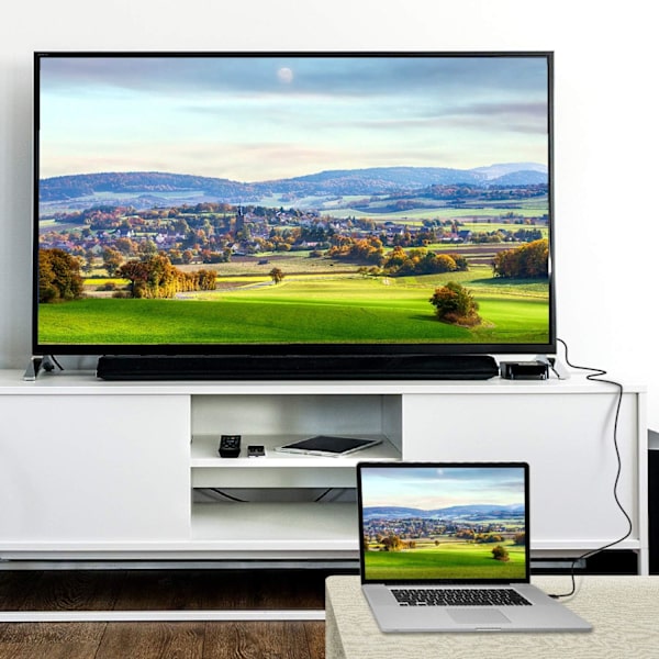 Rankie DisplayPort (DP) til HDMI-kabel, klar til 4K-opløsning, 6