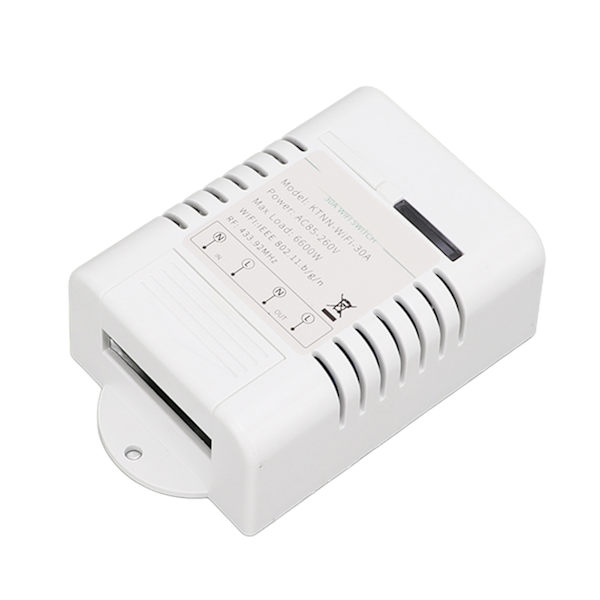 Smart Switch Realtidsfeedback Stemmestyring Intelligent Timing WiFi Switch AC 85V til 260V