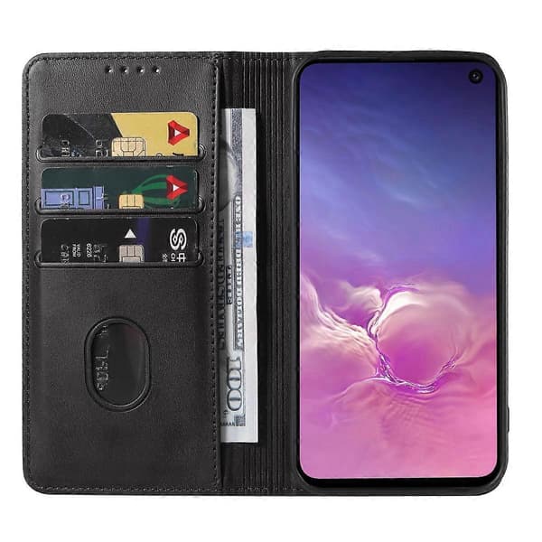 Magnetisk læderetui til Samsung Galaxy S10e [BT] Black