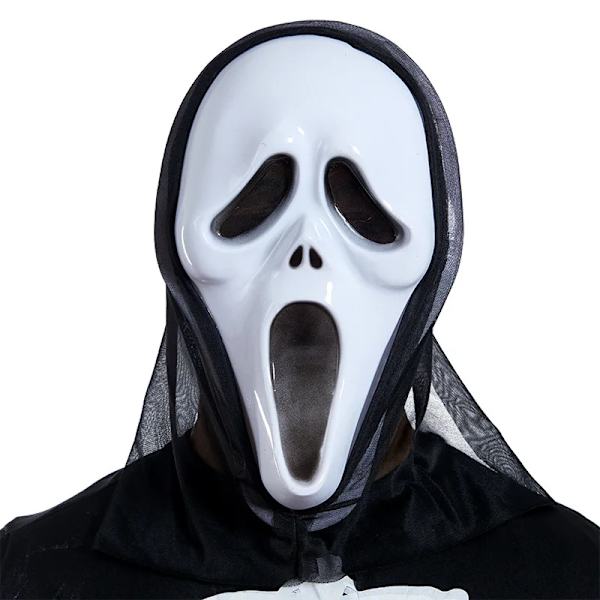 Halloween Grimace Huutokauhu Maski Cosplay Aikuinen Punainen 20*35cm white