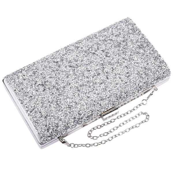 Glitter Clutchveske - Sølv{BT} Silver silver