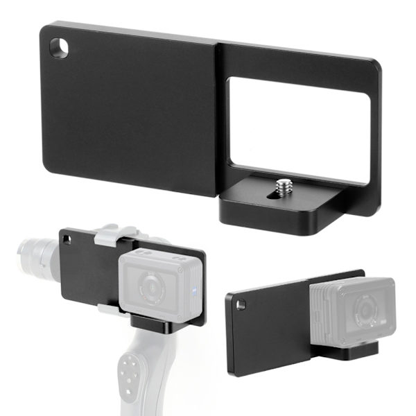 Aluminiumlegering Monteringsadapter Monteringsplade Actionkamera Smartphones Gimbal Switch Monteringsadapter til DSC-RX0