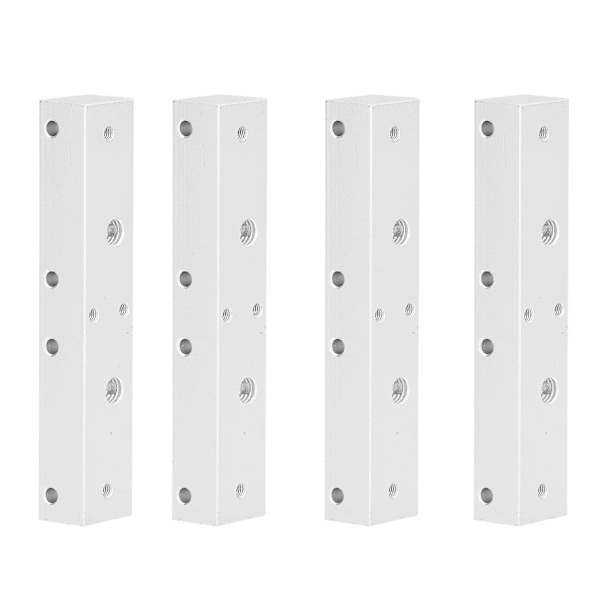 MK8 3D-skrivertilbehør - 4 stk. aluminiumsvarmeblokk med 2-dyse fast sete