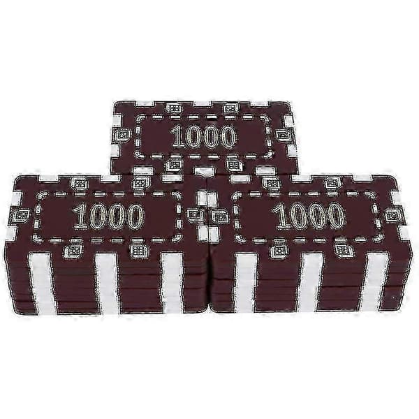25 st Pokerchips Set med Nummer Tryckt för Spel och Valuta Leksaker{h}