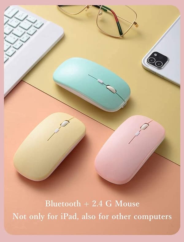 iPad 9:e generationens 8:e 7:e generationens tangentbordsfodral med mus iPad Ai
