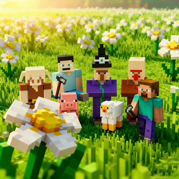 3D-printet Minecraft Creeper-figur med bevegelige ledd, samleobjekt actionfigurleketøy for spillfans White Sheep