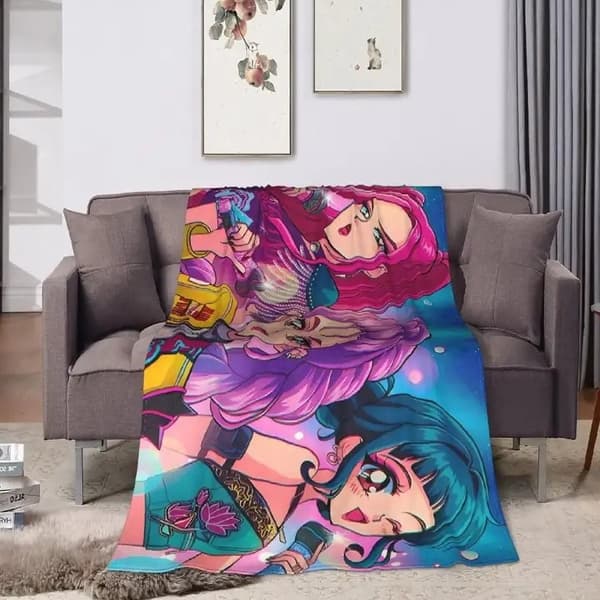 Kpop Anime Idol Flonel Tæppe Blødt Varmt Kastetæppe Sofaseng Tæppe Gave*P4*70X100cm P4 70X100cm