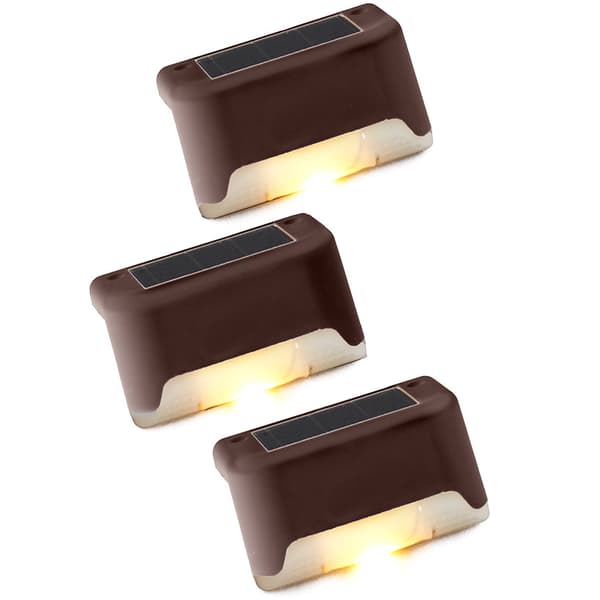 Solar Powered Lights for Stairs and Railings 4-pack