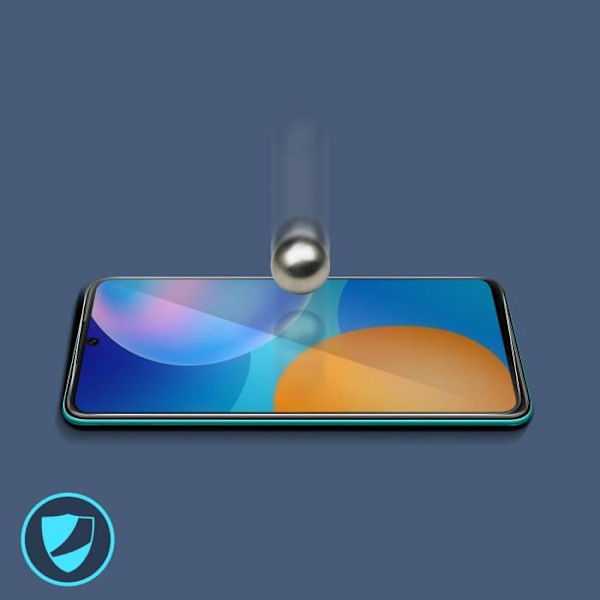 Skärmskydd Huawei P smart 2021 härdat glas 9H ultra-resistent transparent vit