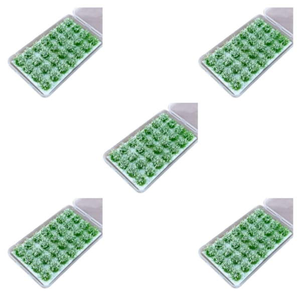 1/2/3/5 28 st/set Detaljerade statiska grästuvor för realistisk liljevit Lily white 5 Sets