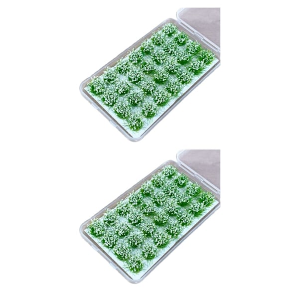 1/2/3/5 28 st/set Detaljerade statiska grästuvor för realistisk Liljevit Lily white 2 Set