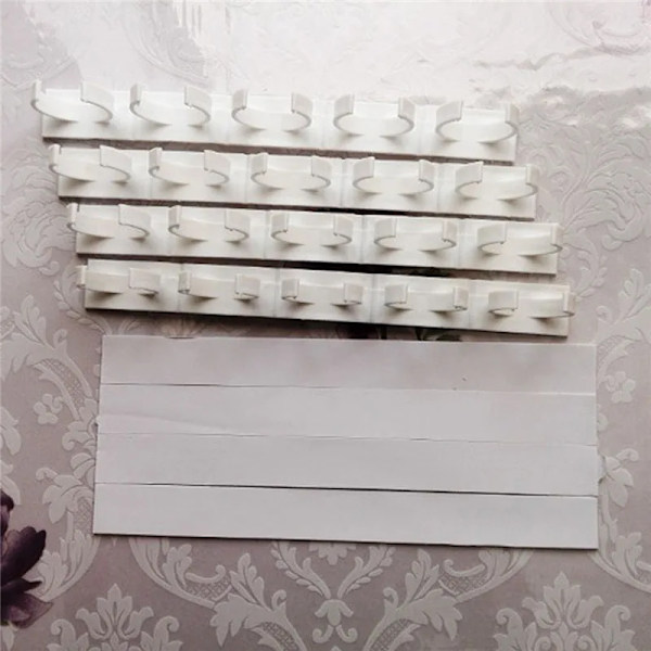 4 lager kryddhylla vägg hängande burkar klämma krokar vit white 4 Layers
