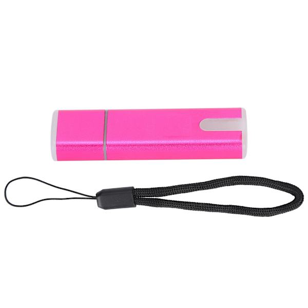 Flash Drive Portable Pink U Disk Storingstik med LED Lys Anti-Lost Snøre til Laptop (2GB)