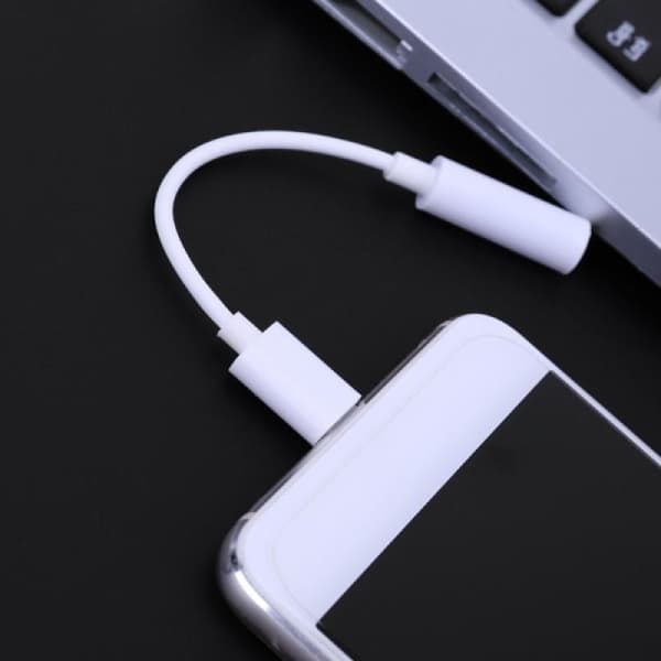 Hodetelefonadapter for iPhone til 3,5 mm headset-konverter