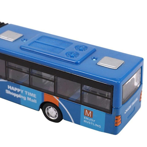 Lasten shuttle-bussi lelu, vauvan vetävä lelu Blue