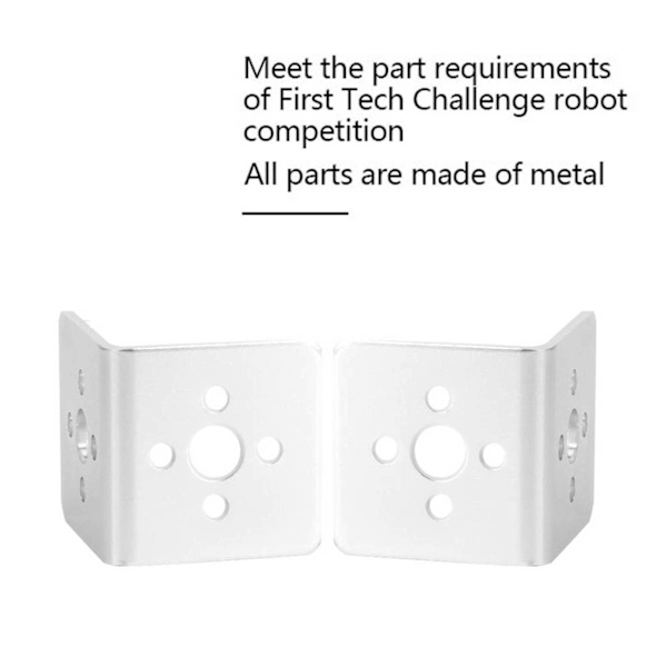 2 kpl L-kulmaa 7005 alumiinirobottiosa, sopii Tetrixrobotics Pitscolle