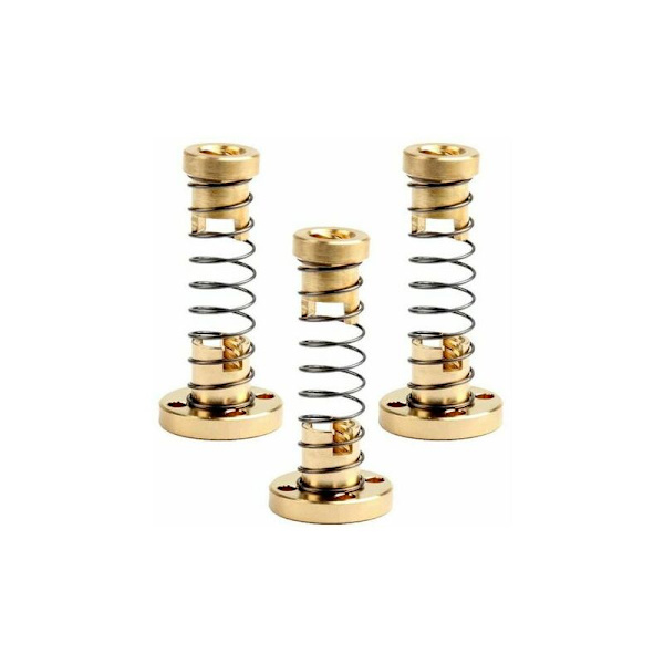 T8 Anti-Backlash Fjädermutter Eliminerad Delad Mutter för 3D-skrivare CNC-maskin 8mm Acme gängstång (3st) CHAM