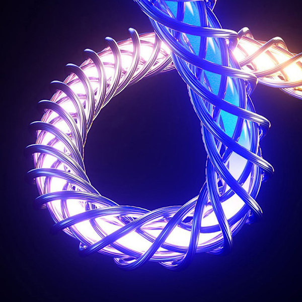 Lysande LED-ljuskabel Snabbladdningskabel Typ C Micro USB