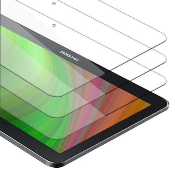 Cadorabo 3x protective glass for Samsung Galaxy Tab 4 (10.1" Zoll) SM-T530 / T535 tempered tempered screen protector