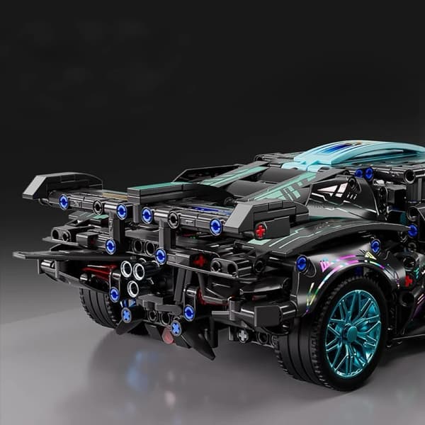 Byggeklodser til superbil i cyberpunk-stil, Technic-racerbilmodel, DIY-samleklodser, STEM-legetøj til samlere MG27