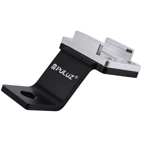 Puluz-pyöräteline Hero6:lle, metallirunkoinen moottoripyöräteline, 8,5 x 4,5 x 2,5 cm, Hero5 Sessionille (hopea)