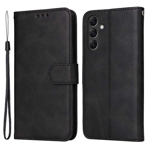 SKALO Samsung A15 5G PU-Nahka Lompakko Kotelo - Useita Värejä Black Svart
