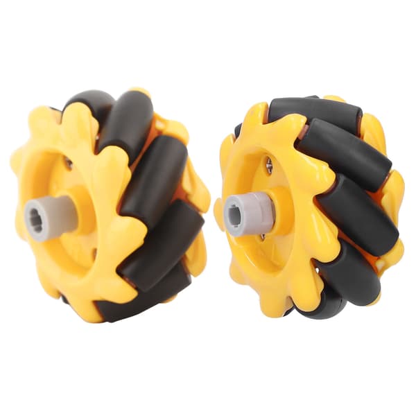 Mecanum hjul Smart Robot bildele tilbehør OmniDirectional DIY legetøj komponenter 48mm (1 par)