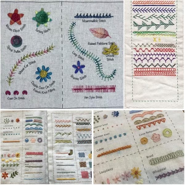 Stygnbok Broderi Stygnbok DIY Syböcker Broderiböcker med Stygn Syböcker för Nybörjare och Entusiaster