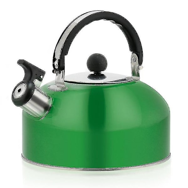 3L Visselvattenkokare i Rostfritt Stål för Induktionshäll, Gashäll, Tekanna, Köksredskap, Chaleira Visselvattenkokare Grön Green 3L
