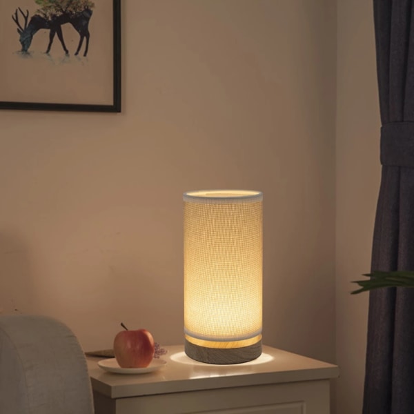 1 stk enkel og moderne stoff liten bordlampe, soveromsdekorasjon, kreativ LED-lampe 1 Color