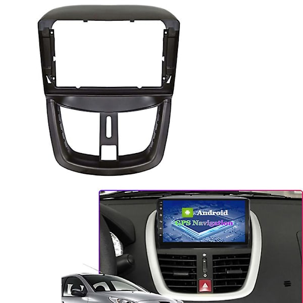 9 tommer bilstereo fascia lydramme ramme navigationsramme instrumentbræt ramme til 207 2002-