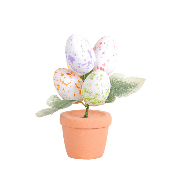 Påsk 17cm Påskägg Kruka Fläckar Ägg Blomkruka Utomhus Trädgård Påsk Dekoration AB170 A