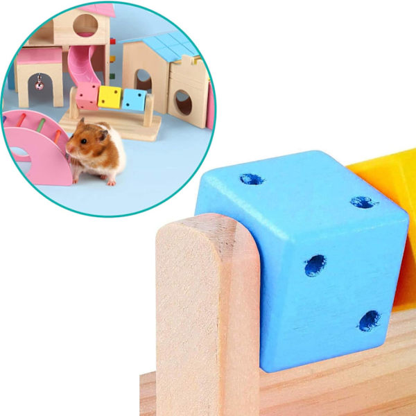 Hamster Tyggelegetøj, Træ Hamster Platform Tyggelegetøj