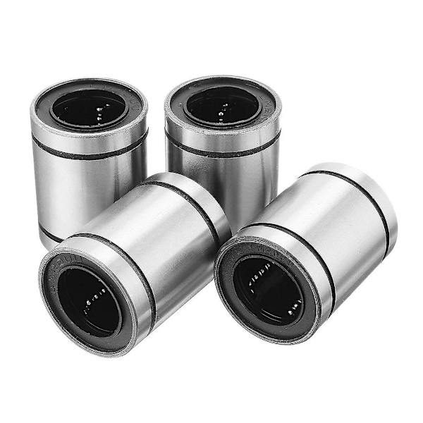 4 stk. Lm20uu 20x32x42mm Dobbeltsidet Gummitætning Lineær Bevægelses Kugleleje Bøsning