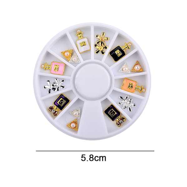Neglekrystal Rhinestones Runde Stene, til kunstdekorationer