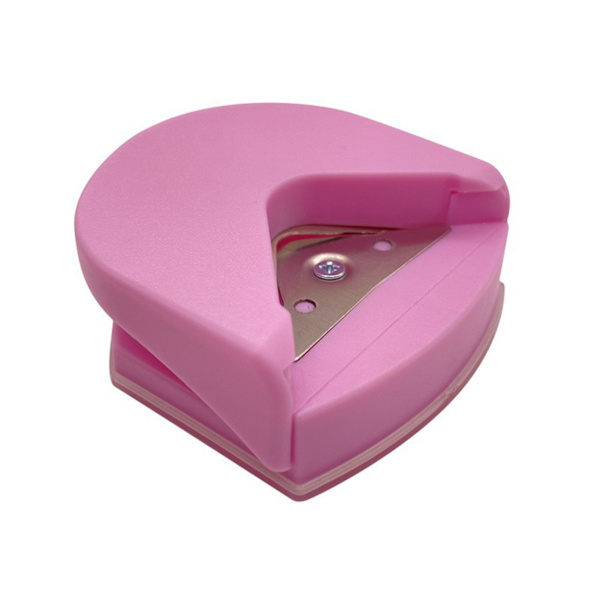 Kätevä kulmaleikkuri Monikäyttöinen paperin kulmapunssi pyöristin paperille pink