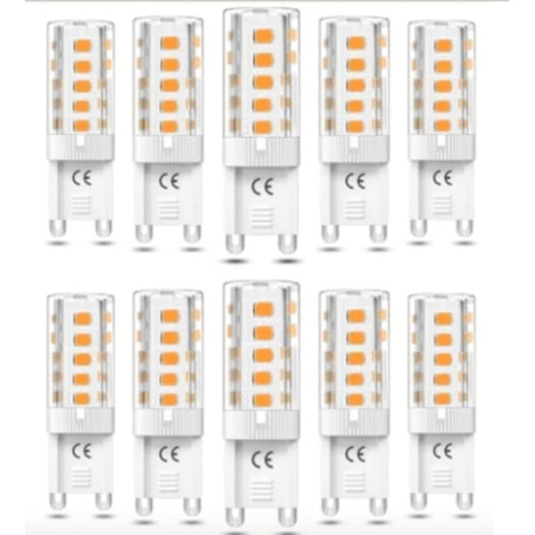 Heta 2025 G9 LED-pærer 5W – Varmhvit – 10 stk