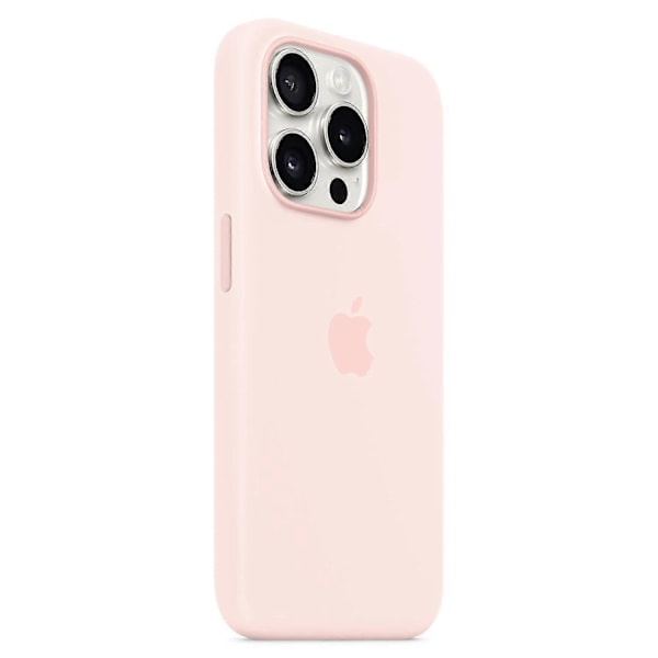 Silikonetui til iPhone 15 Pro, MagSafe kompatibel Pink Pink iPhone 15 Pro