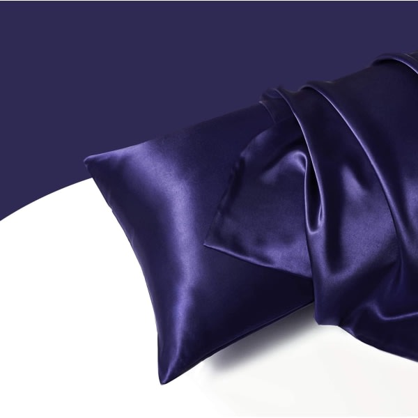 2 putetrekk imitert silke ensfarget putetrekk konvolutt putetrekk Purple