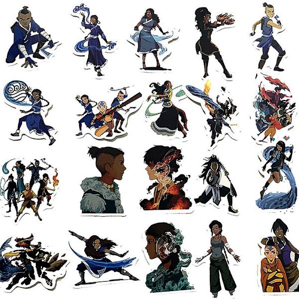 10/30/50 kpl Avatar: The Last Airbender -tarrat matkalaukkuun, skeittilautaan, kannettavaan tietokoneeseen, matkatavaralaukkuun, jääkaappiin, puhelimeen, auton koristeluun, tee-se-itse-tarra 30 pcs