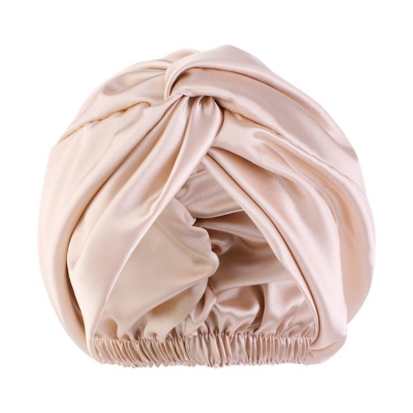 Satin Sömnmössa för Kvinnor 2-pack Mjuk Nattmössa Hårskydd Sidenfoder