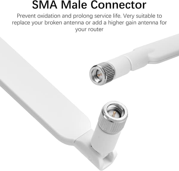2 stk. SMA 4G LTE antenne SMA han Cellular WiFi antenne 10dBi
