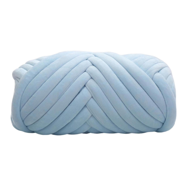 Tykt garnstrikning til armstrikning Blødt garn 250 g til fremstilling af DIY-tæpper Light Blue