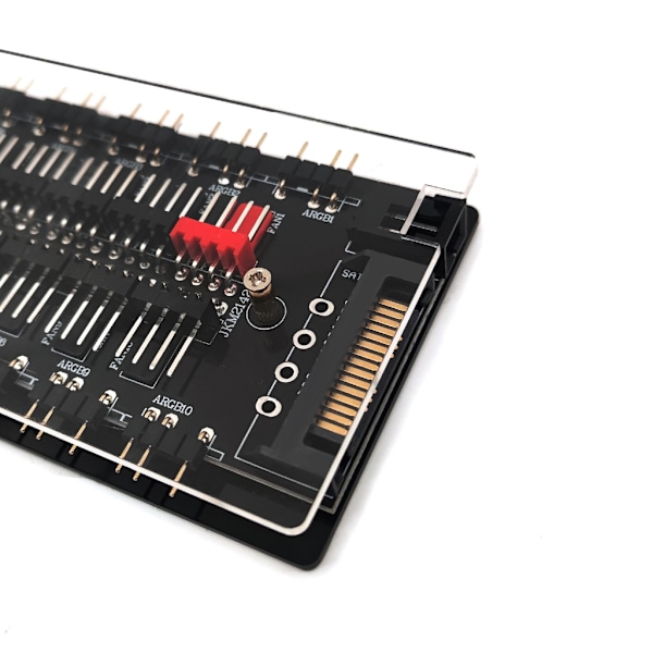 ARGB 5V 3-stifts splitterhubb PWM temperaturkontroll och synkronisering för PC-fläkt och LED-remsa fjärrkontroll